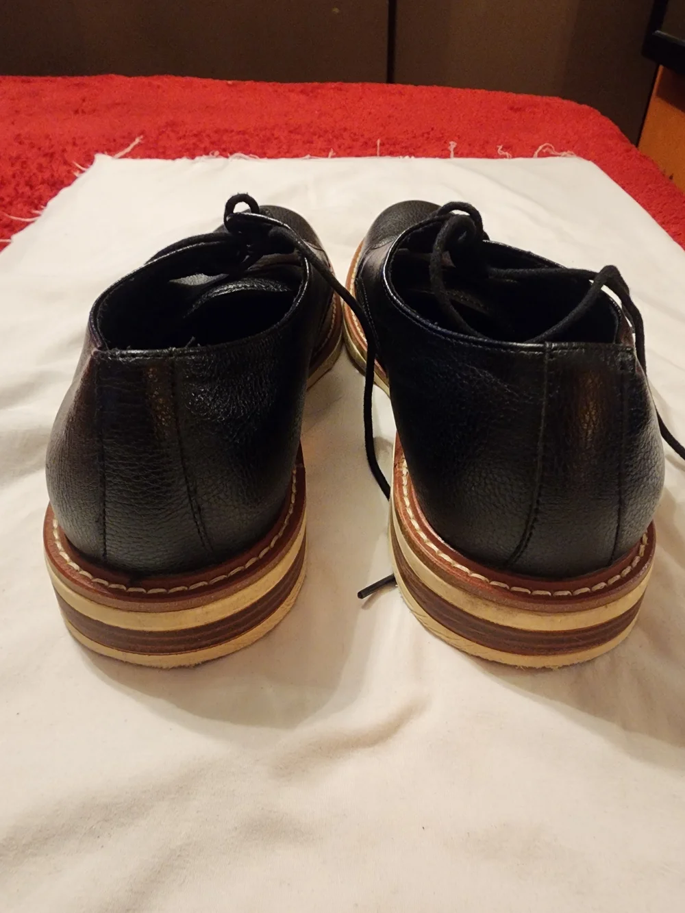 Kenneth Cole Black Leather Derby Shoes size 9.5